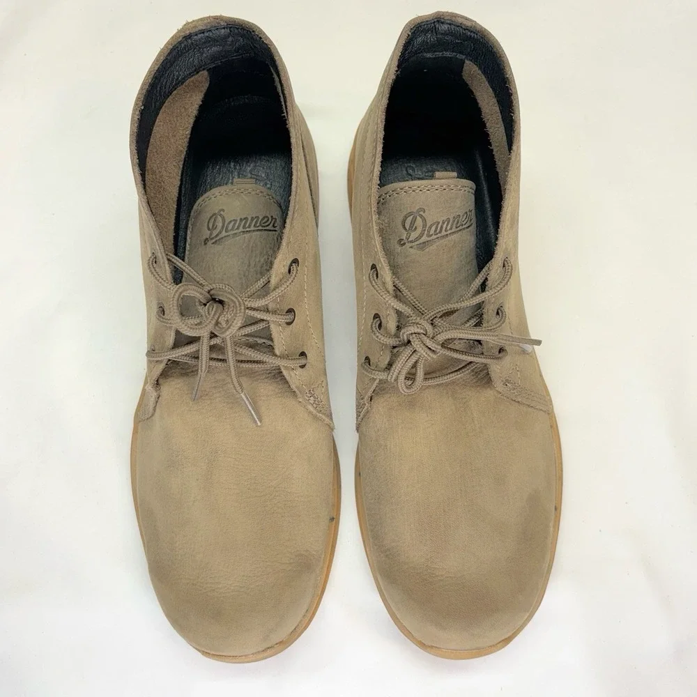Danner Chukka Boots Men's US 9 D Forest Timberwolf Leather Lightweight Outdoor